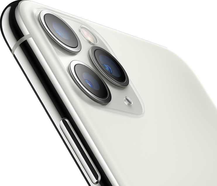 Image of iPhone 11 Pro showing 3 cameras on phone