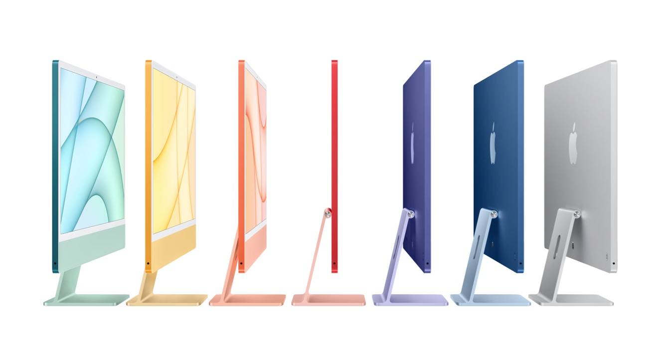 iMac in various colours