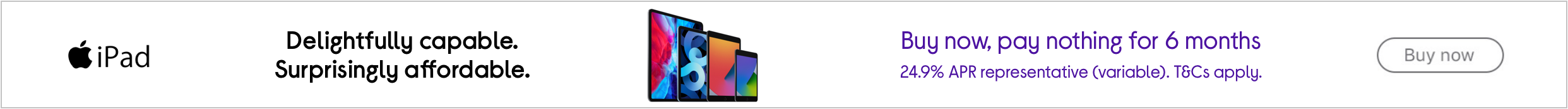 iPad buy now pay later 12 months