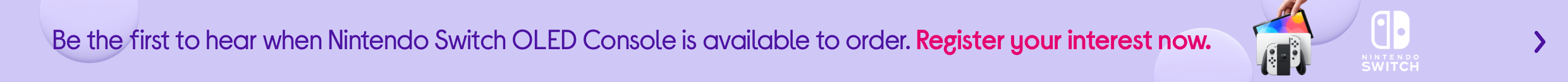 Nintendo OLED Switch Register Interest