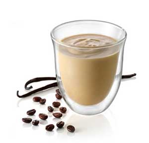 Vanilla Latte recipe made using a coffee machine