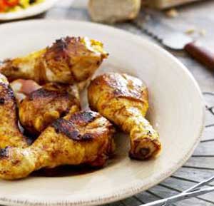 Spicy drumsticks and barbecue marinade made using a fryer