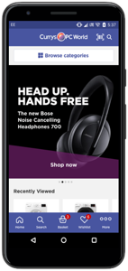 Android phone using the app
