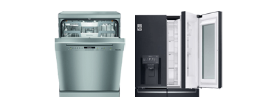 Dishwasher & fridge.