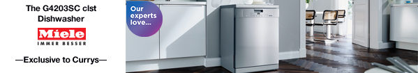The G4203SC CLST Dishwasher - Exclusive to Currys