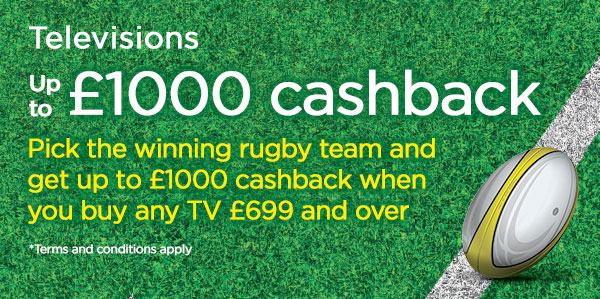 Rugby world cup £1000 cashback