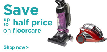 Save up to half price on floorcare