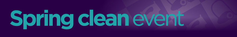 Spring clean event save on floorcare and irons