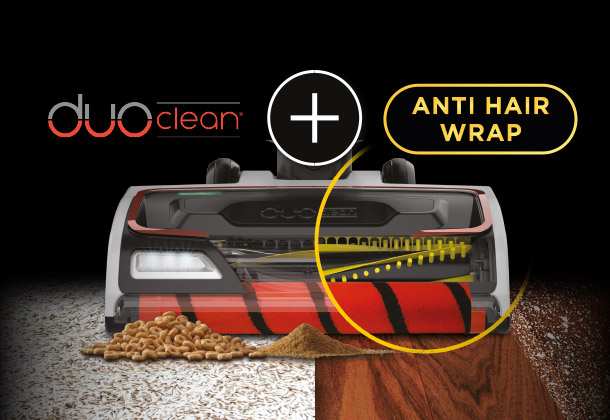 Shark anti hair wrap technology