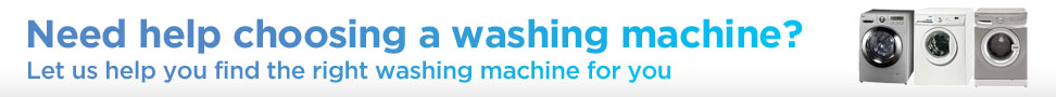 let us help you find the right washing machine for you
